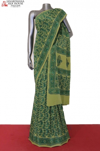 Paisley Exclusive Pure Crepe Silk Saree